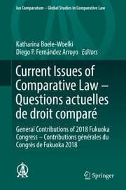 Cover von Current Issues of Comparative Law - Questions actuelles de droit comparé
