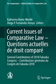 Cover von Current Issues of Comparative Law - Questions actuelles de droit comparé