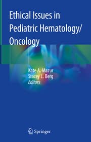 Cover von Ethical Issues in Pediatric Hematology/Oncology