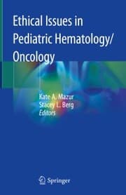 Cover von Ethical Issues in Pediatric Hematology/Oncology