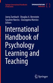 Cover von International Handbook of Psychology Learning and Teaching