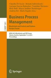 Cover von Business Process Management: Blockchain and Central and Eastern Europe Forum