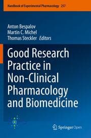 Cover von Good Research Practice in Non-Clinical Pharmacology and Biomedicine