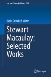 Cover von Stewart Macaulay: Selected Works