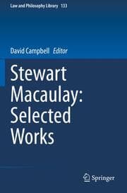 Cover von Stewart Macaulay: Selected Works