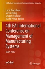 Cover von 4th EAI International Conference on Management of Manufacturing Systems