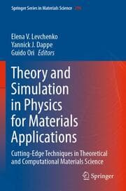 Cover von Theory and Simulation in Physics for Materials Applications