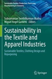 Cover von Sustainability in the Textile and Apparel Industries