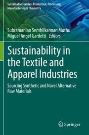 Cover von Sustainability in the Textile and Apparel Industries
