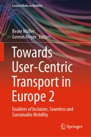 Cover von Towards User-Centric Transport in Europe 2