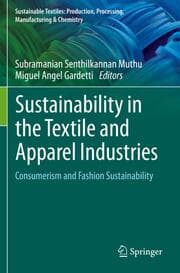 Cover von Sustainability in the Textile and Apparel Industries