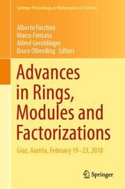 Cover von Advances in Rings, Modules and Factorizations
