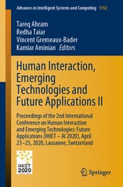 Cover von Human Interaction, Emerging Technologies and Future Applications II
