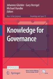 Cover von Knowledge for Governance
