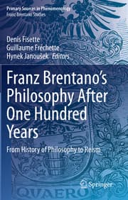Cover von Franz Brentanos Philosophy After One Hundred Years