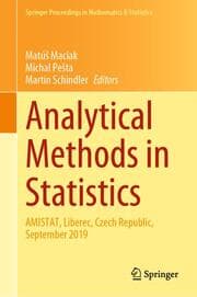 Cover von Analytical Methods in Statistics