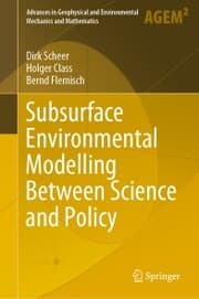 Cover von Subsurface Environmental Modelling Between Science and Policy