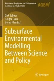 Cover von Subsurface Environmental Modelling Between Science and Policy