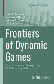 Cover von Frontiers of Dynamic Games