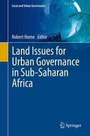 Cover von Land Issues for Urban Governance in Sub-Saharan Africa