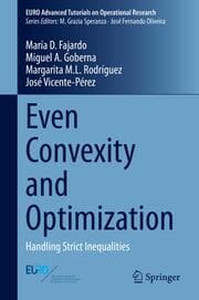 Cover von Even Convexity and Optimization