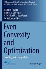 Cover von Even Convexity and Optimization