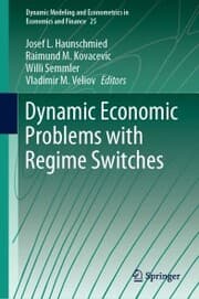 Cover von Dynamic Economic Problems with Regime Switches