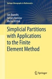 Cover von Simplicial Partitions with Applications to the Finite Element Method