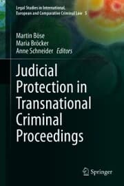 Cover von Judicial Protection in Transnational Criminal Proceedings