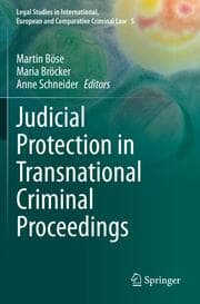 Cover von Judicial Protection in Transnational Criminal Proceedings