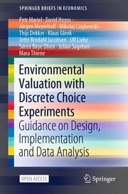 Cover von Environmental Valuation with Discrete Choice Experiments