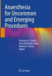 Cover von Anaesthesia for Uncommon and Emerging Procedures