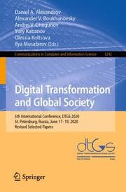 Cover von Digital Transformation and Global Society