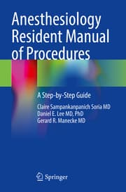 Cover von Anesthesiology Resident Manual of Procedures