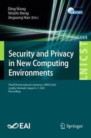 Cover von Security and Privacy in New Computing Environments
