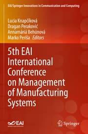 Cover von 5th EAI International Conference on Management of Manufacturing Systems