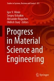 Cover von Progress in Material Science and Engineering