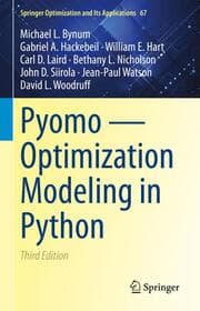 Cover von Pyomo Optimization Modeling in Python
