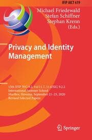 Cover von Privacy and Identity Management