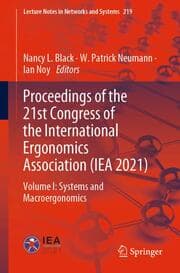 Cover von Proceedings of the 21st Congress of the International Ergonomics Association (IEA 2021)