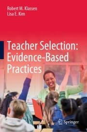 Cover von Teacher Selection: Evidence-Based Practices