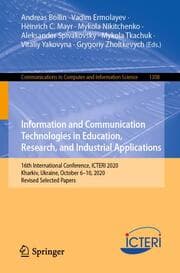 Cover von Information and Communication Technologies in Education, Research, and Industrial Applications
