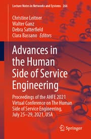 Cover von Advances in the Human Side of Service Engineering