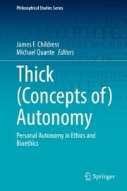 Cover von Thick (Concepts of) Autonomy