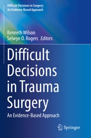 Cover von Difficult Decisions in Trauma Surgery