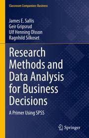 Cover von Research Methods and Data Analysis for Business Decisions