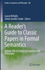 Cover von A Reader's Guide to Classic Papers in Formal Semantics