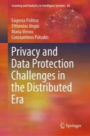 Cover von Privacy and Data Protection Challenges in the Distributed Era