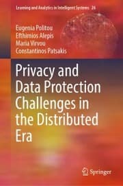 Cover von Privacy and Data Protection Challenges in the Distributed Era