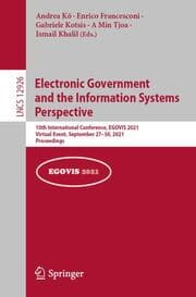 Cover von Electronic Government and the Information Systems Perspective